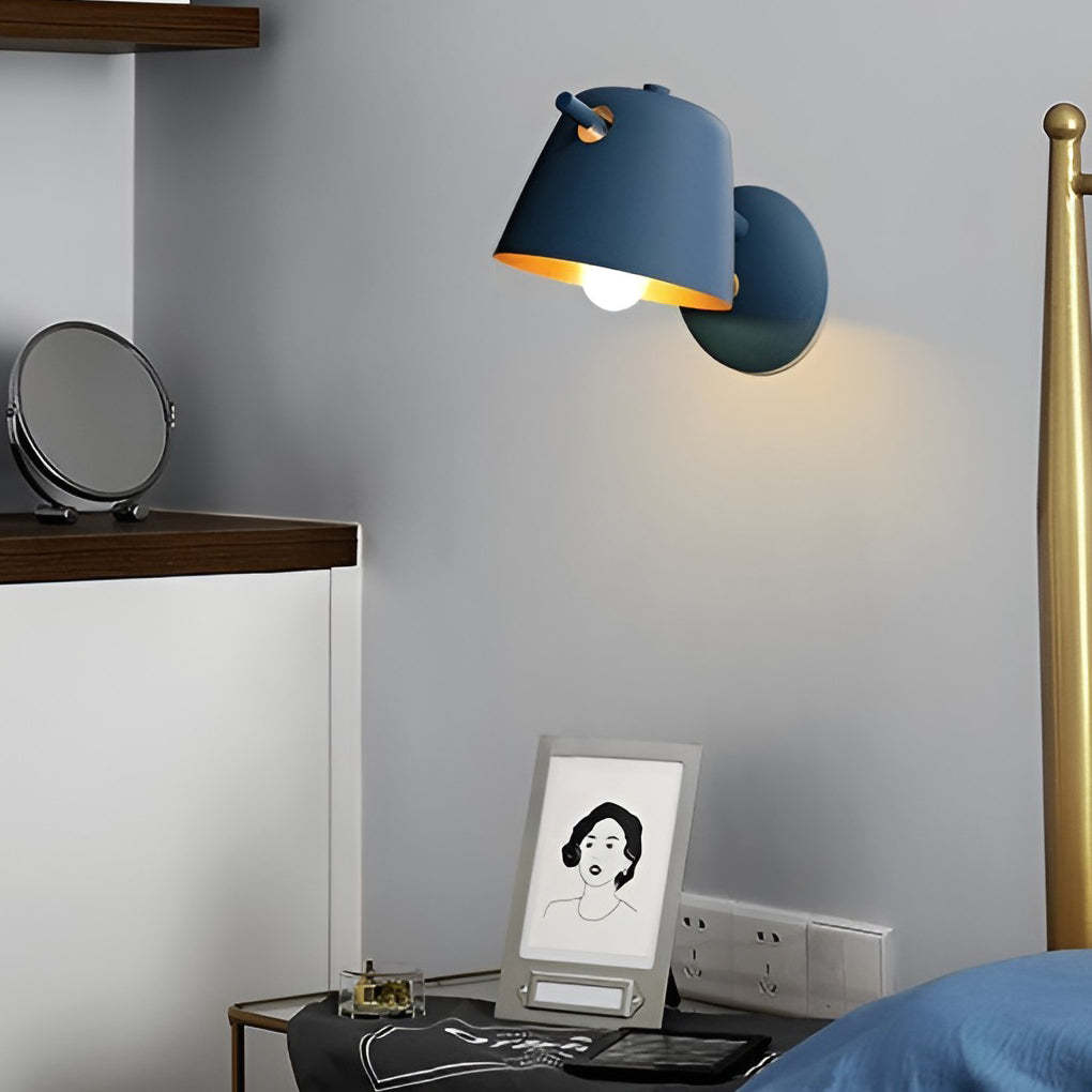 Hat Matte Metal Nordic Modern Wall Sconce