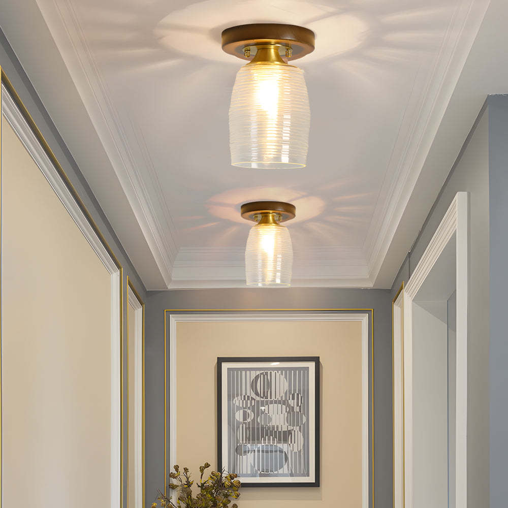 Square Iron Frame American Country Ceiling Light - 01B