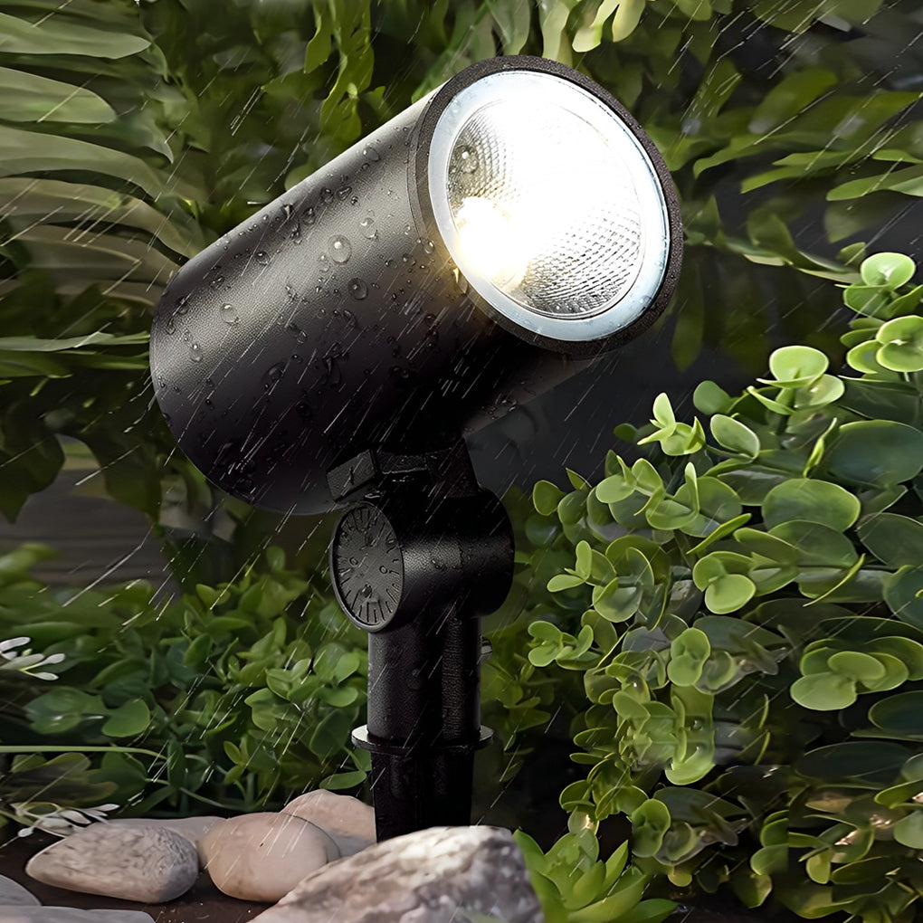 Waterproof Black Modern LED Spotlights Outdoor Spot Lights Lawn Lamp-Lighom