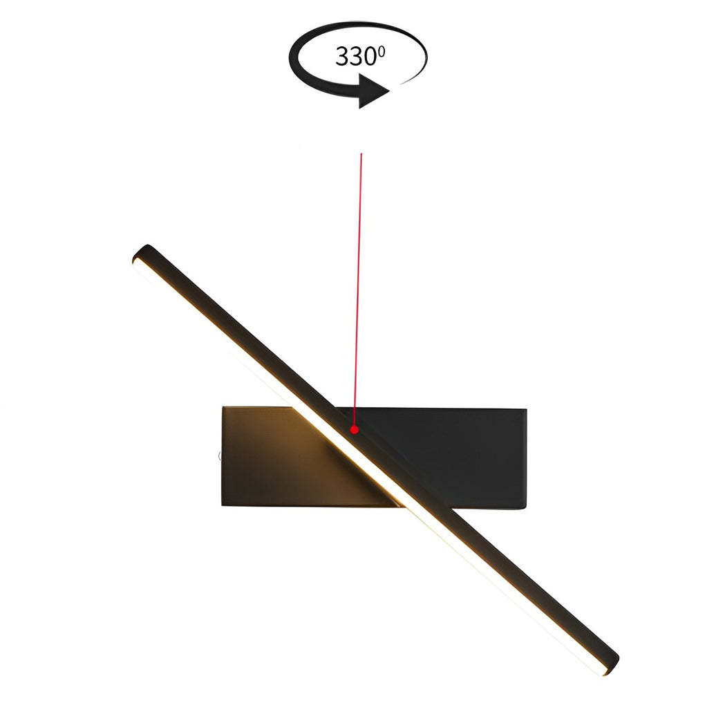 330�� Rotatable Creative Strip LED Modern Wall Lamp Wall Sconce Lighting-Lighom
