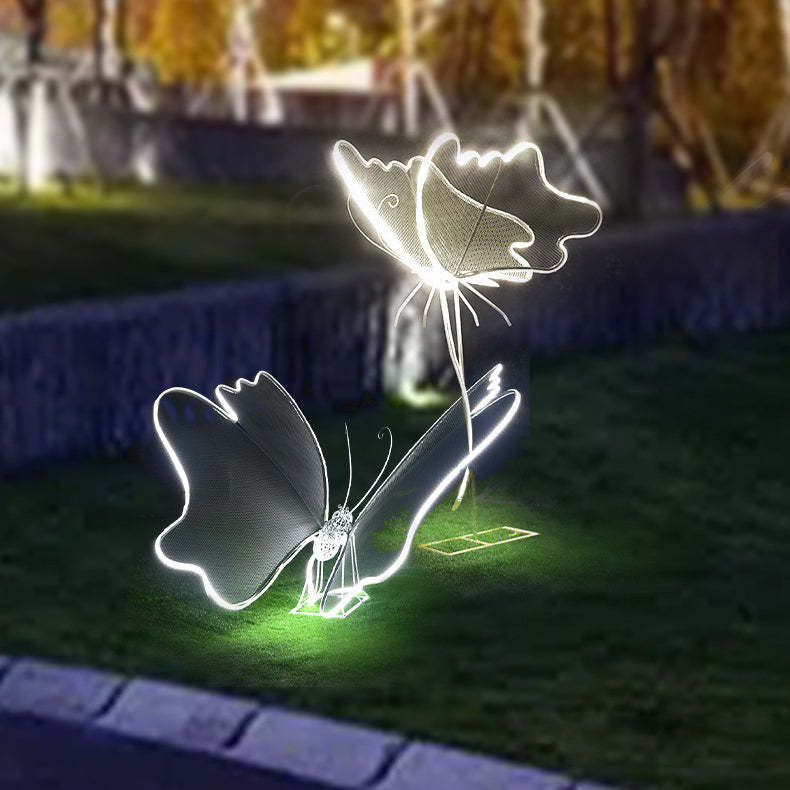 Modern Art Deco Butterfly LED Outdoor Landscape Light