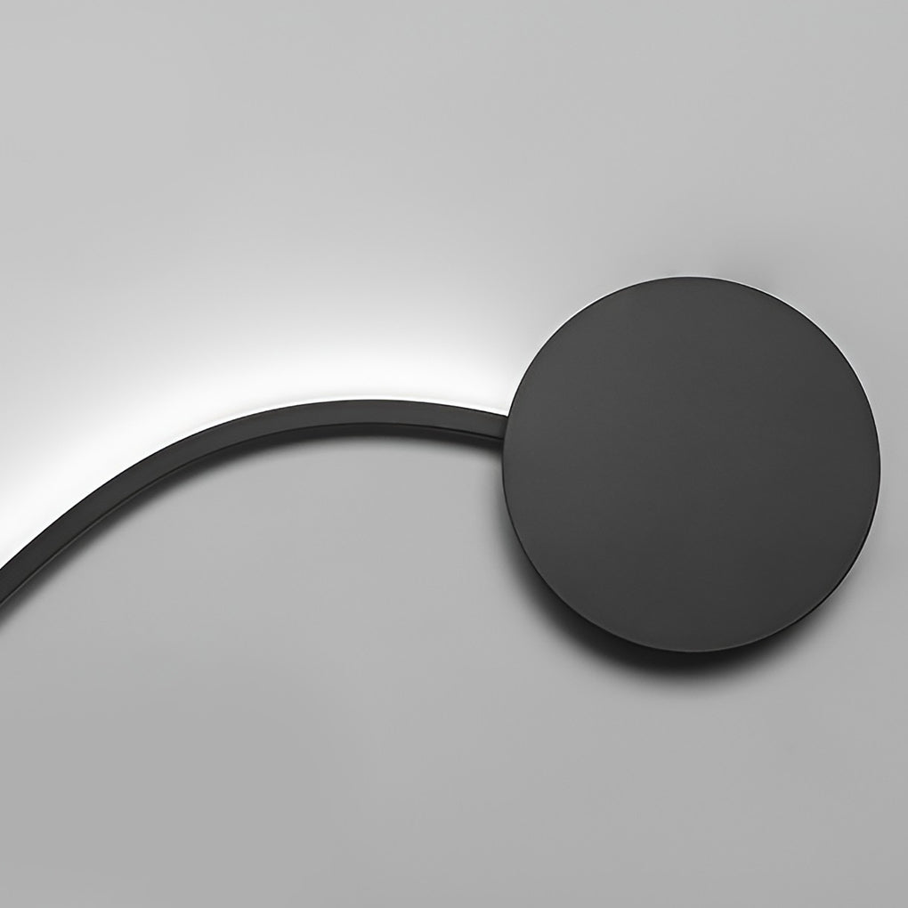 Creative Long Curved Linear LED Modern Wall Sconce Lighting Wall Light Wall Lamp-Lighom