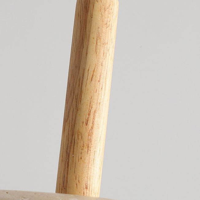 Japanese Wood Yellow Travertine LED Pendant