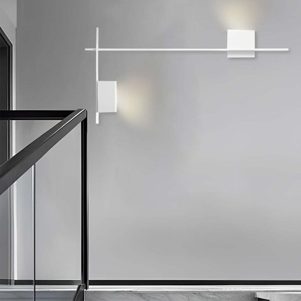 Creative Square Strip Three Step Dimming LED Nordic Wall Sconce Lighting-Lighom