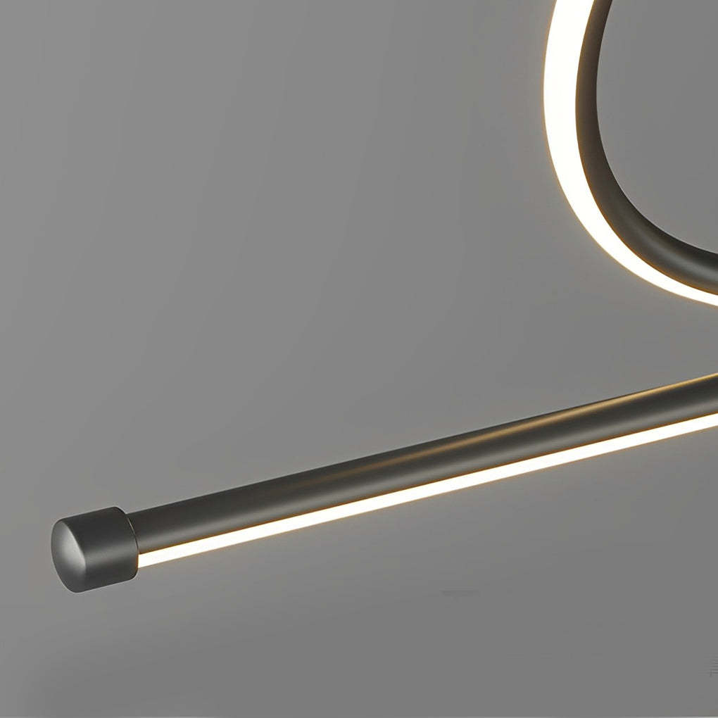 Minimalist Wave Circular Dimmable LED Smart Chandelier