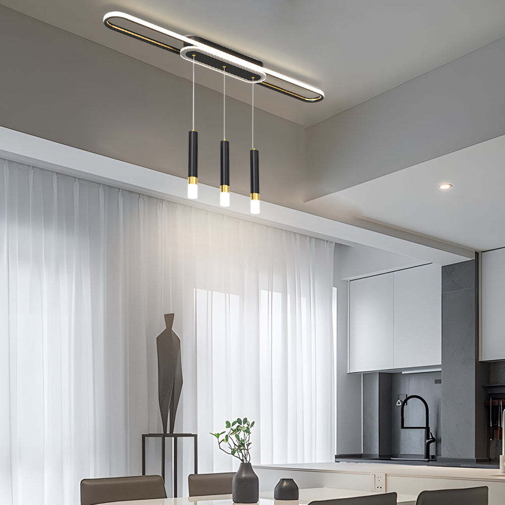 Long Circular LED Modern Ceiling Hanging Light