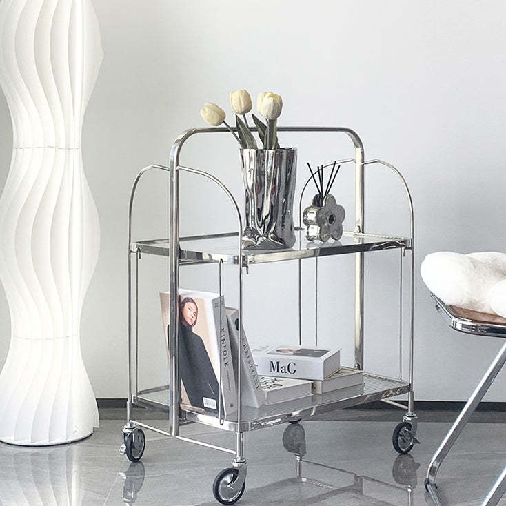 Minimalist Stainless Steel Folding Coffee Table