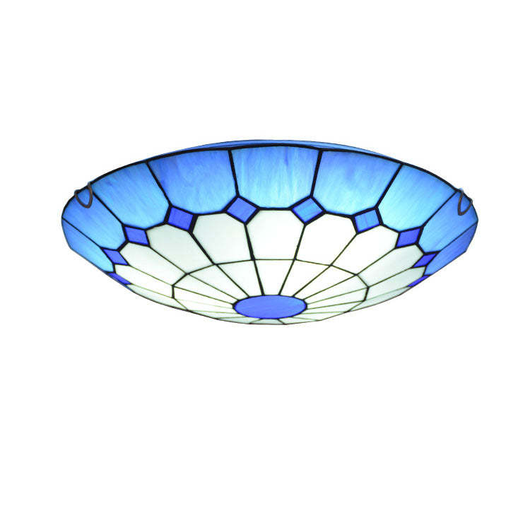 Traditional Tiffany Mediterranean Stained Dome