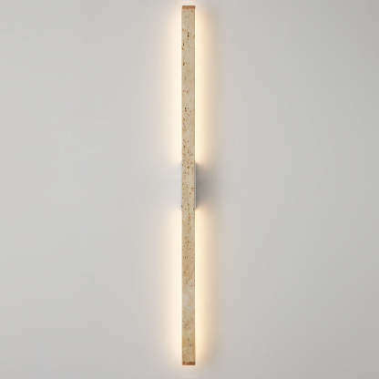 Japanese Wabi-Sabi Yellow Travertine Long Wall