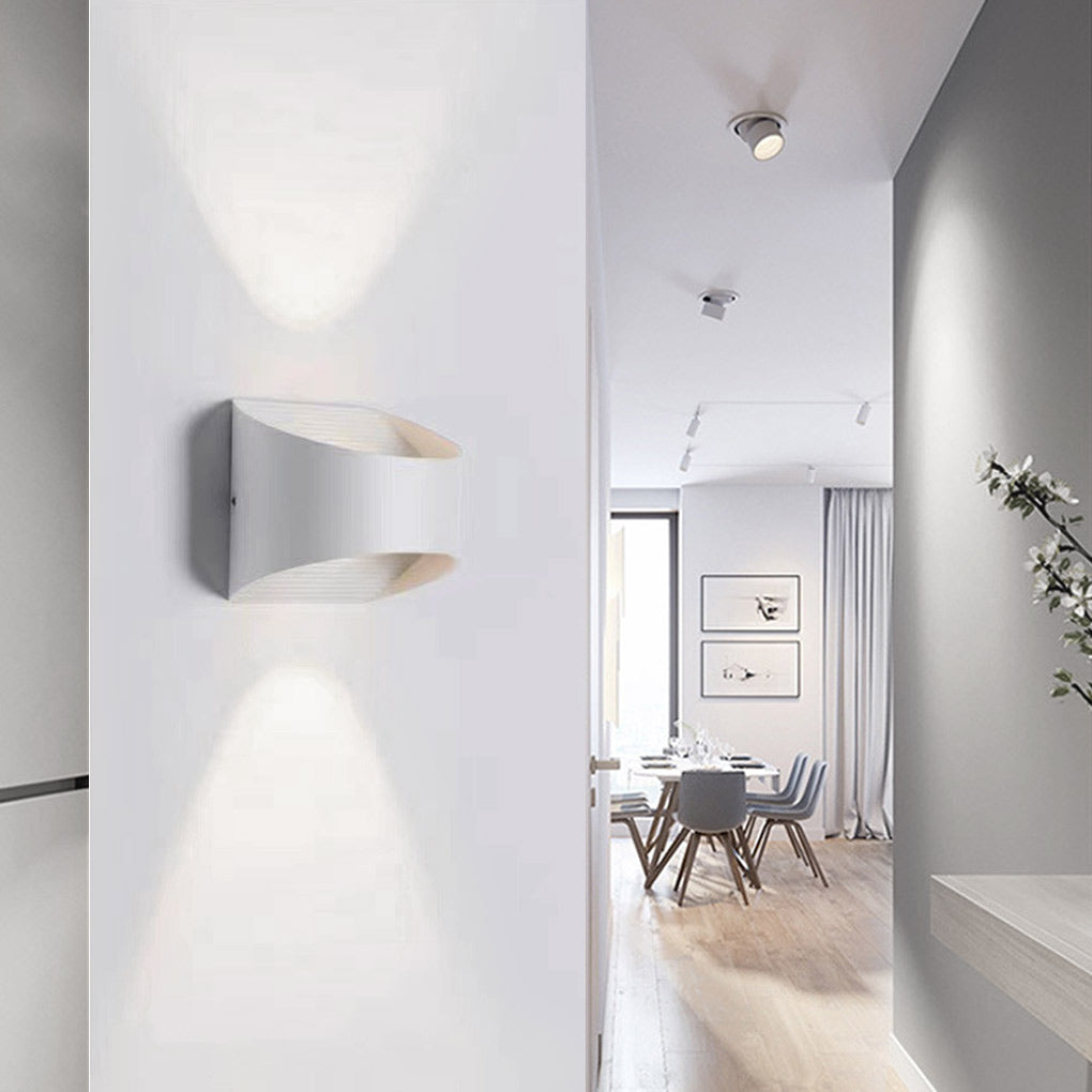 Unique Up and Down Lighting LED Waterproof Modern Exterior Wall Lights-Lighom