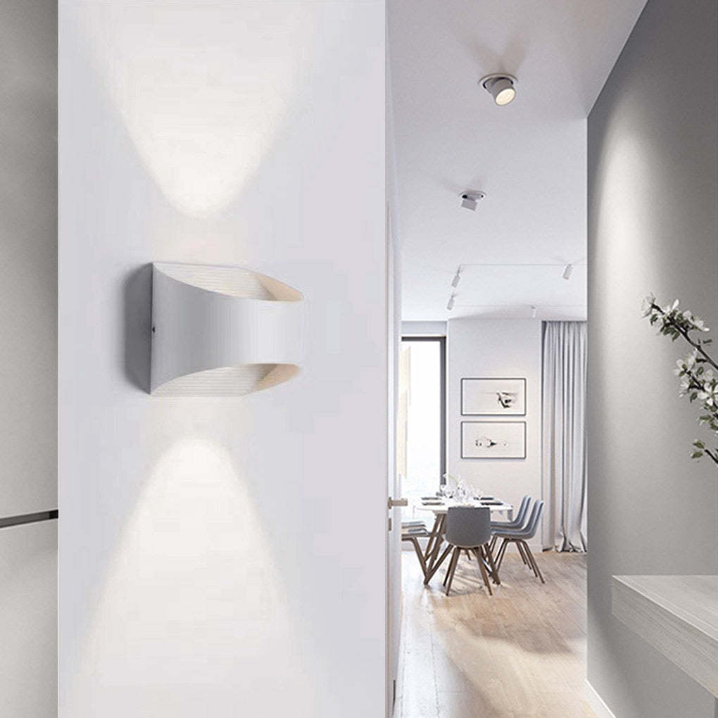 Unique Up and Down Lighting LED Waterproof Modern Exterior Wall Lights-Lighom