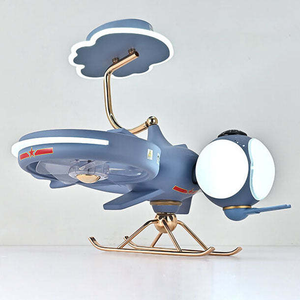 Cartoon airplane white ceiling fans