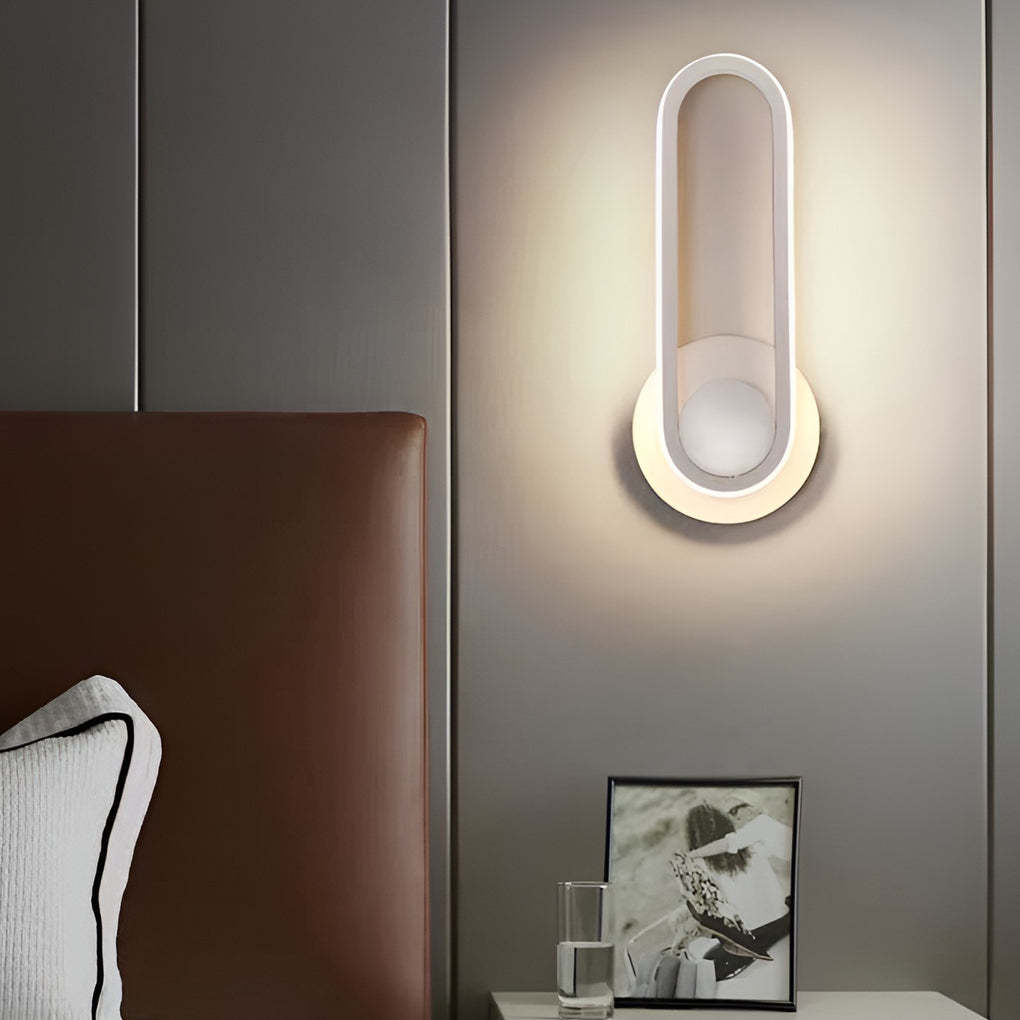 330° Rotatable Rounded Rectangular LED Nordic Wall Lamp Wall Sconce Lighting-Lighom