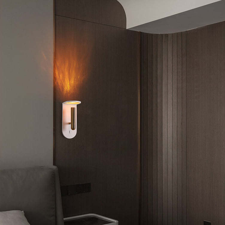 Industrial Flame Light Shadow Rotatable LED Wall Sconce
