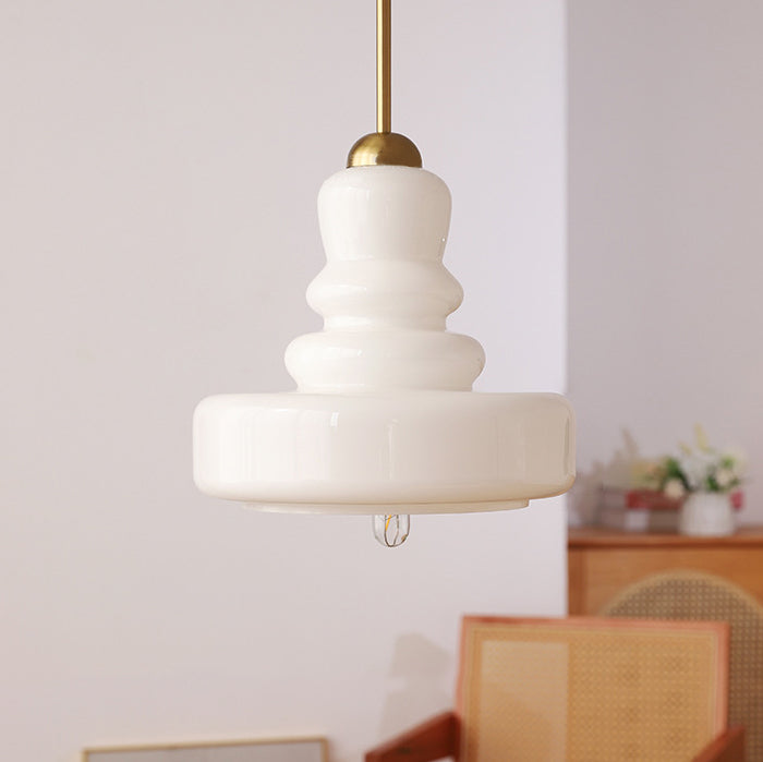 Modern Colorful Glass Gourd Pendant Light