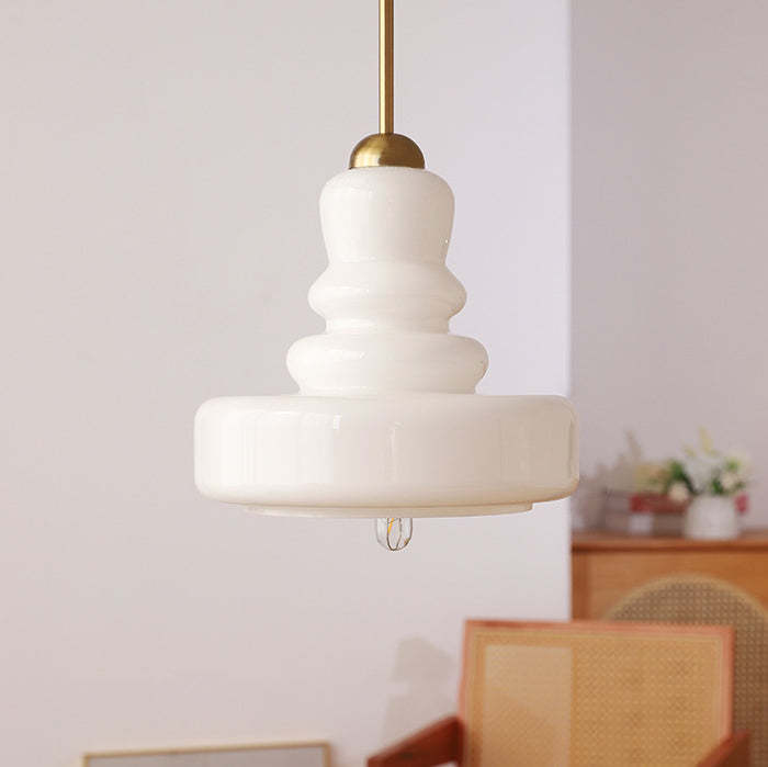 Modern Colorful Glass Gourd Pendant Light