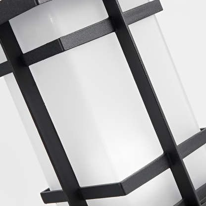 Modern Solar LED Lawn Lamp with Ancient Asian Style Top Waterproof Outdoor Light-Lighom