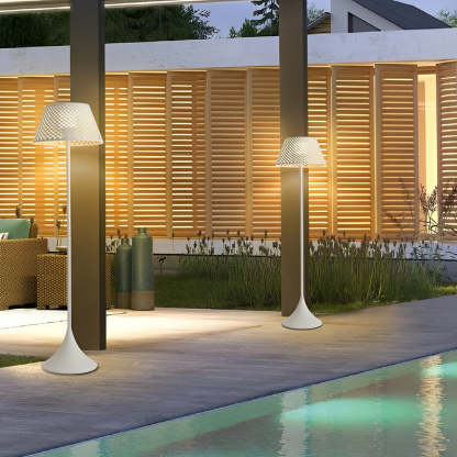 1-light Mesh Outdoor Floor Lamp-Lighom