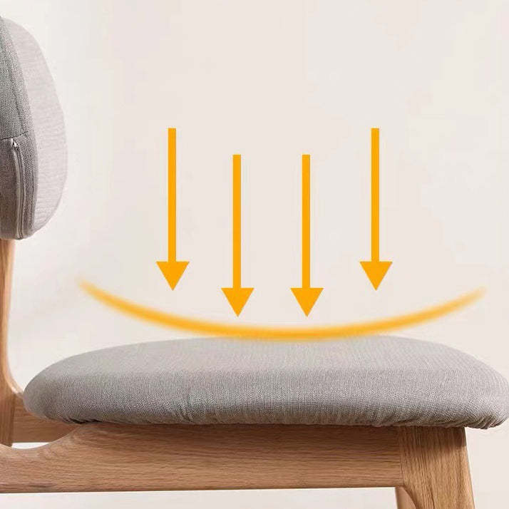 Modern Fabric Wood Dining Chair
