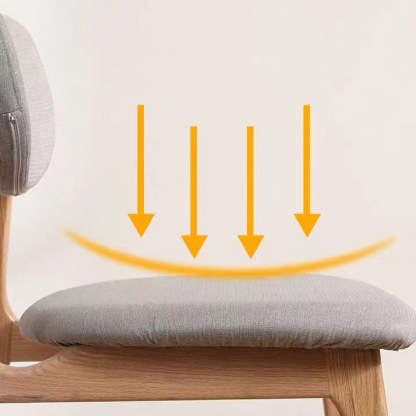 Modern Fabric Wood Dining Chair
