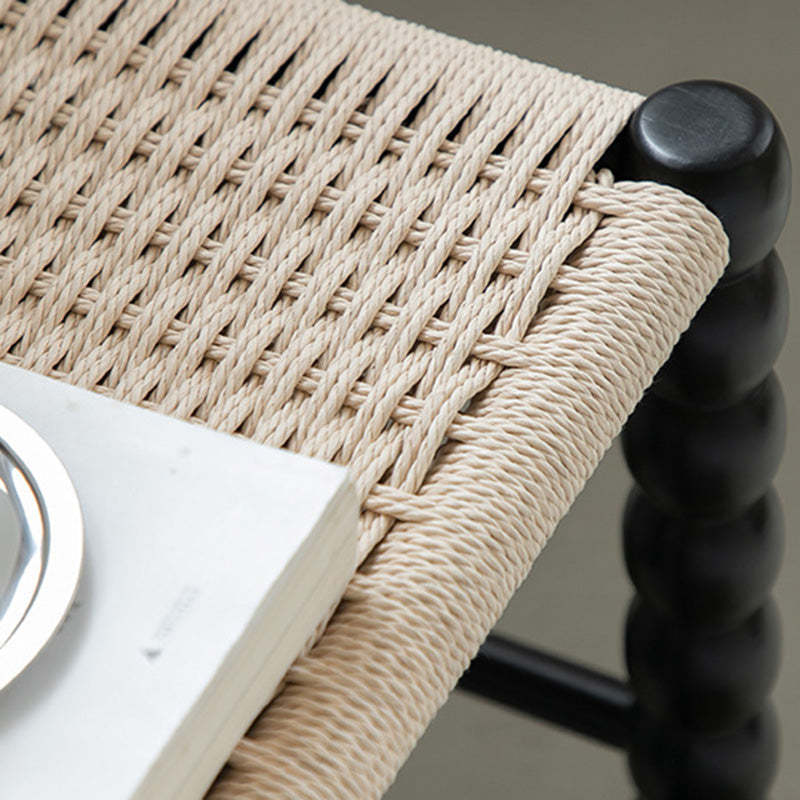 Chinese Woven Gourd Wooden Footstool