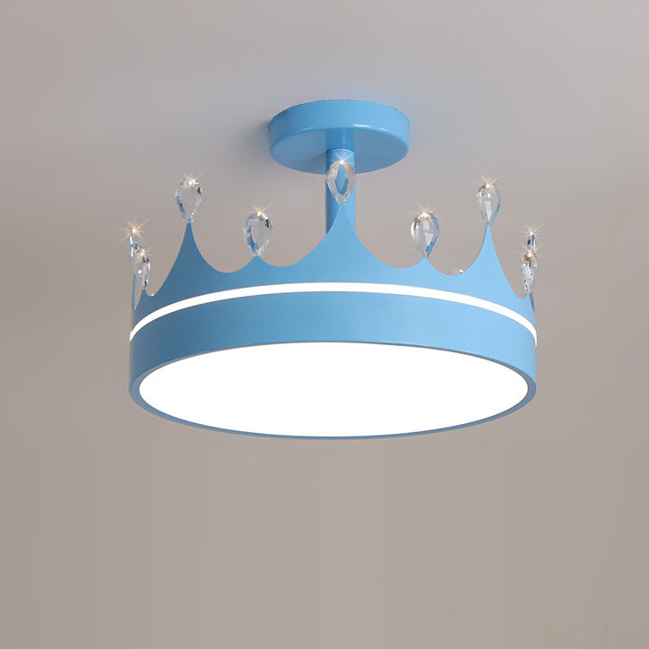 Cartoon Crown LED Kids Ceiling Light