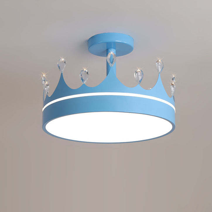 Cartoon Crown LED Kids Ceiling Light
