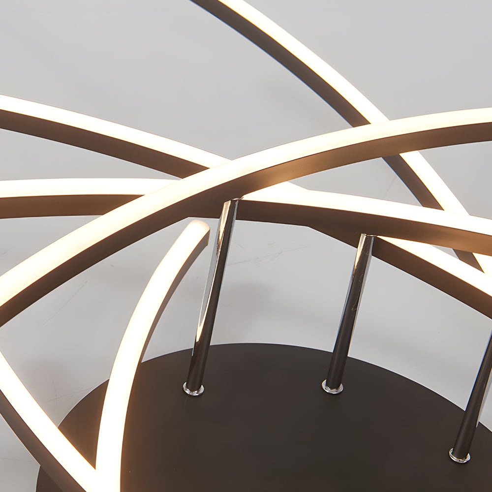 LED Dimmable Lines Modern Ceiling Light with Remote