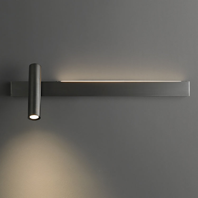 Modern Luxury Rectangle Copper LED Sconce — Small - Right / Gold - 110V-120V For US/CA / Warm Light (3000K)