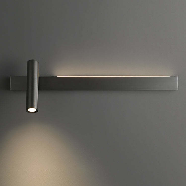 Modern Luxury Rectangle Copper LED Sconce — Small - Right / Gold - 110V-120V For US/CA / Warm Light (3000K)