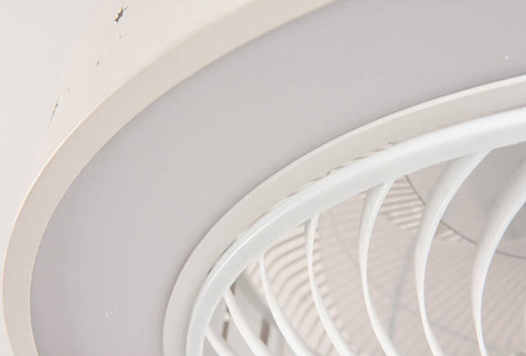 Luxury Round Lace LED Flush Mount Ceiling Fan Light