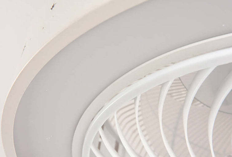 Luxury Round Lace LED Flush Mount Ceiling Fan Light