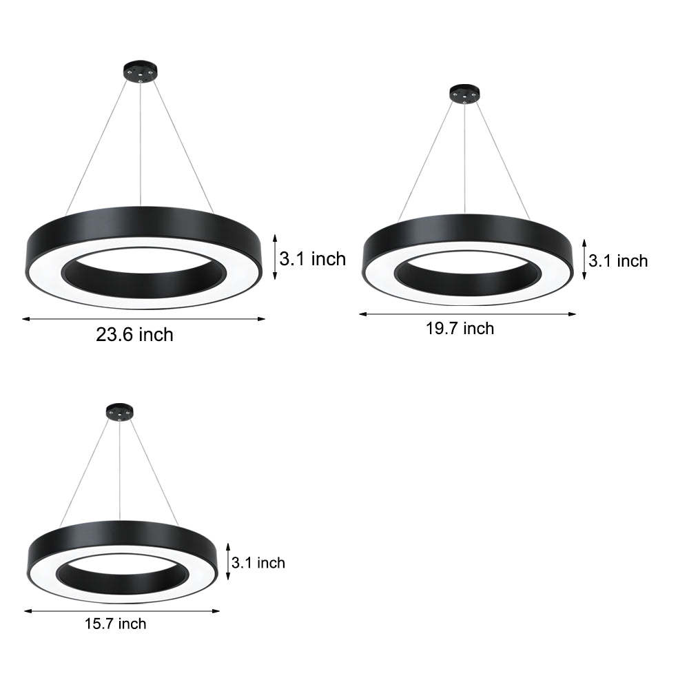 Ring Hanging LED Pendant for Gym Office