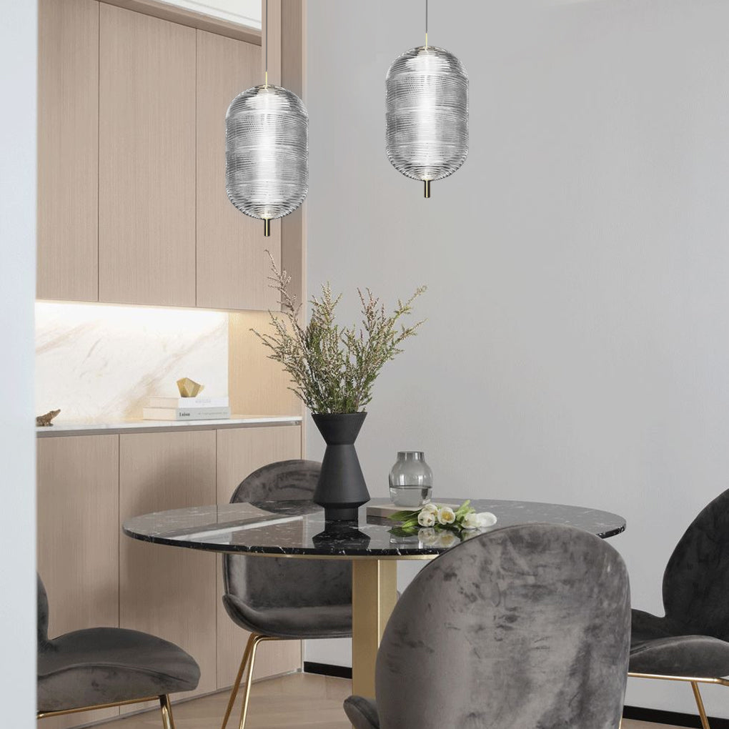 Personalized Glass Shade Iron Nordic Pendant