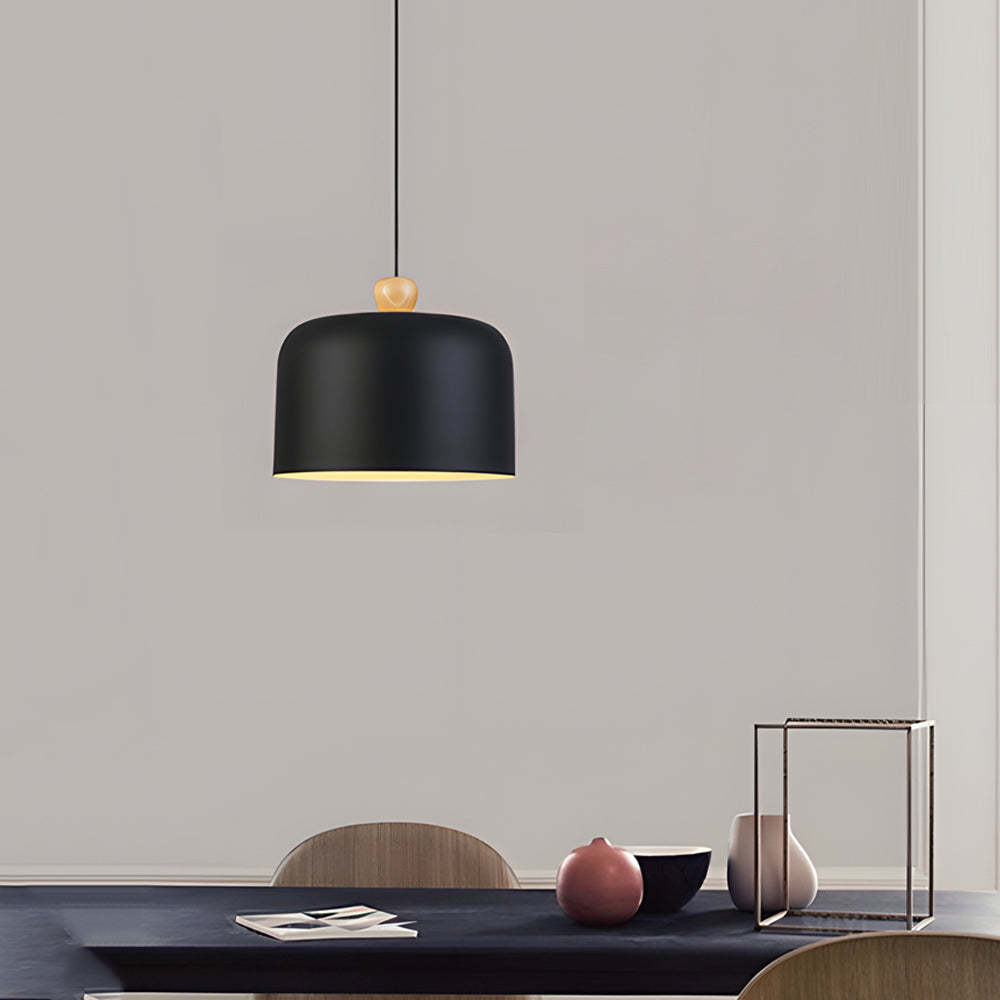 Pleat Box LED Black White Aluminum Pendant Light