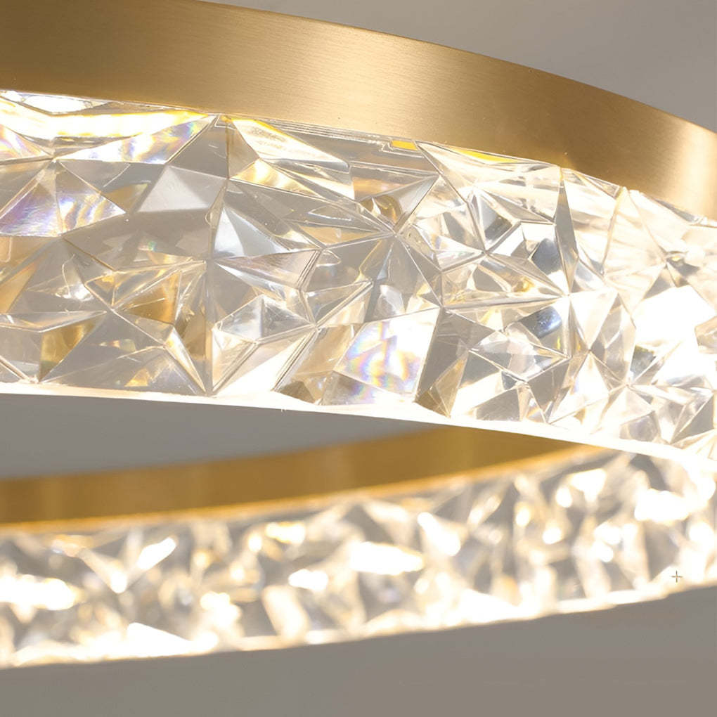 Minimalist Round LED Gold Modern Flush Mount Lamp