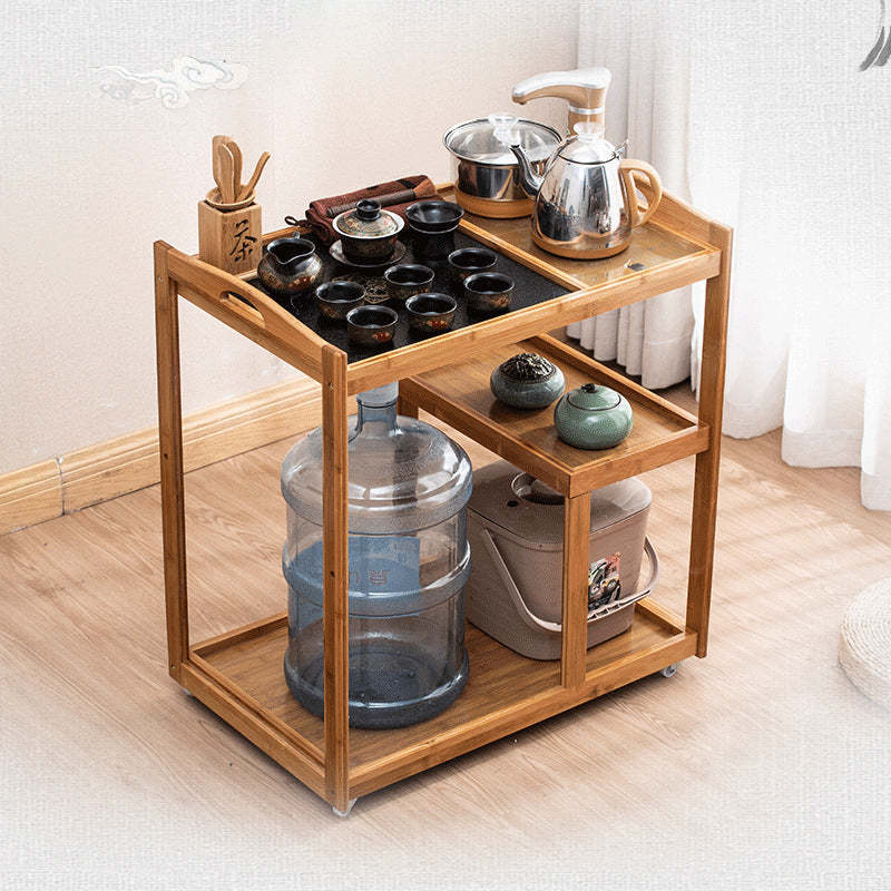 Minimalist Solid Wood 3-Tier End Table