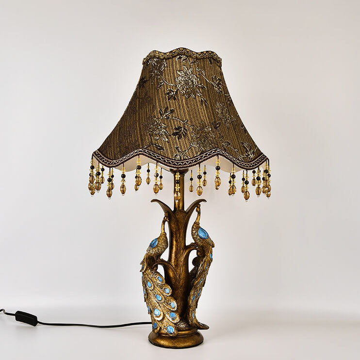 Modern Luxury Retro Tassel Resin Lamp