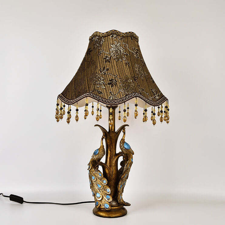 Modern Luxury Retro Tassel Resin Lamp