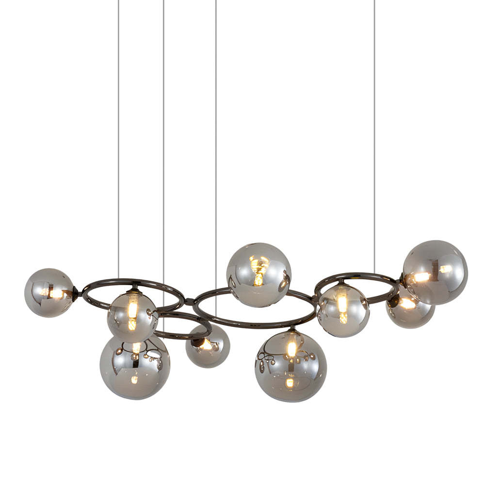 5/7/9-Light Glass Ball Circular Contemporary Chandelier