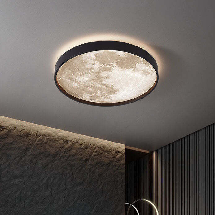 Nordic Moon Round LED Flush Mount Light
