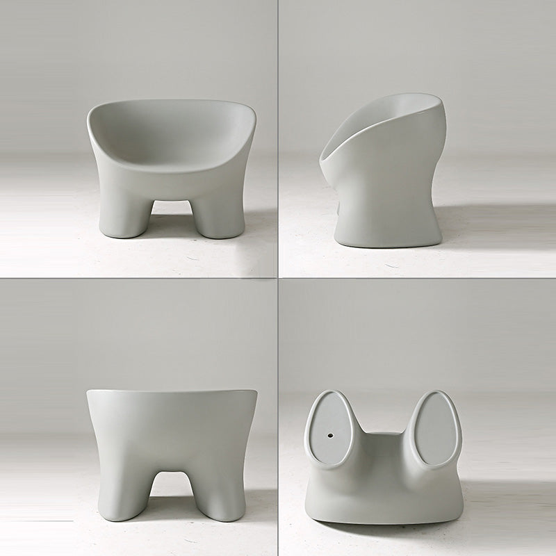 Elephant Leg Plastic Chair — Pink