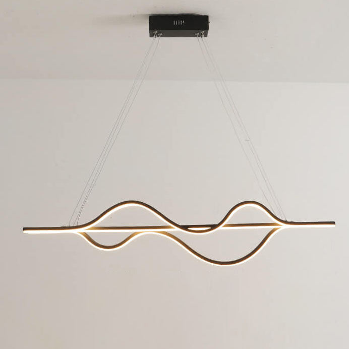 Minimalist Lines LED Island Chandelier