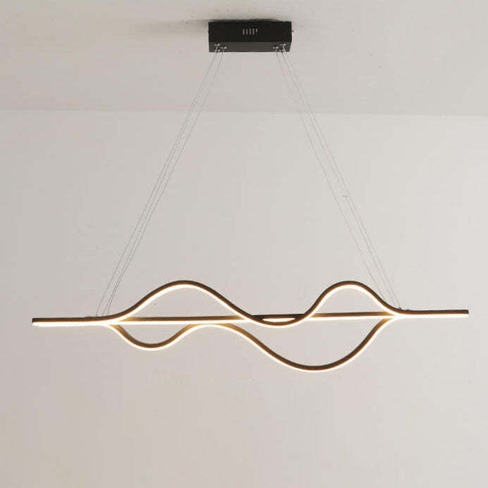 Minimalist Lines LED Island Chandelier