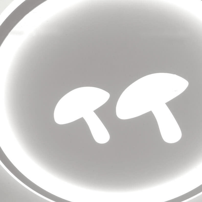 Modern Round Acrylic Mushroom LED Flush Mount Light