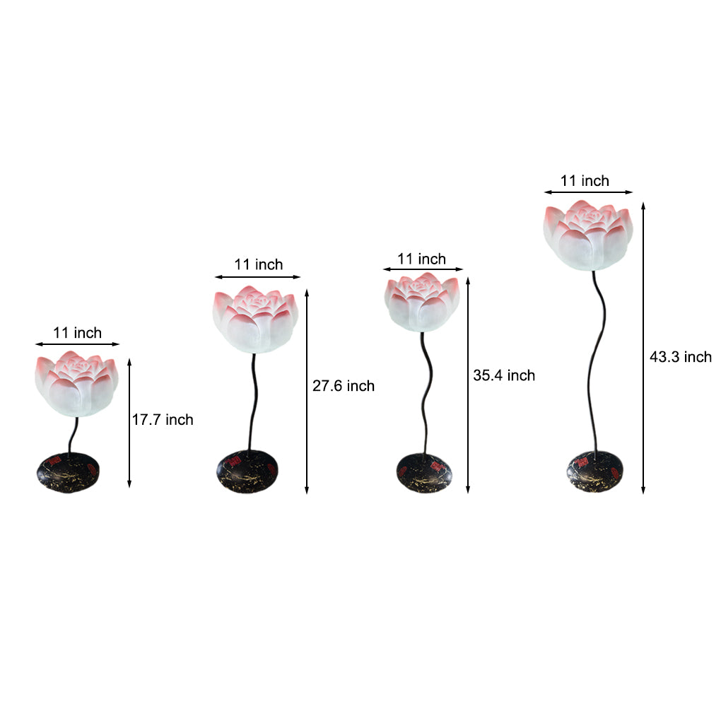 Short Fancy Lotus Aesthetic LED Flower Floor Lamp