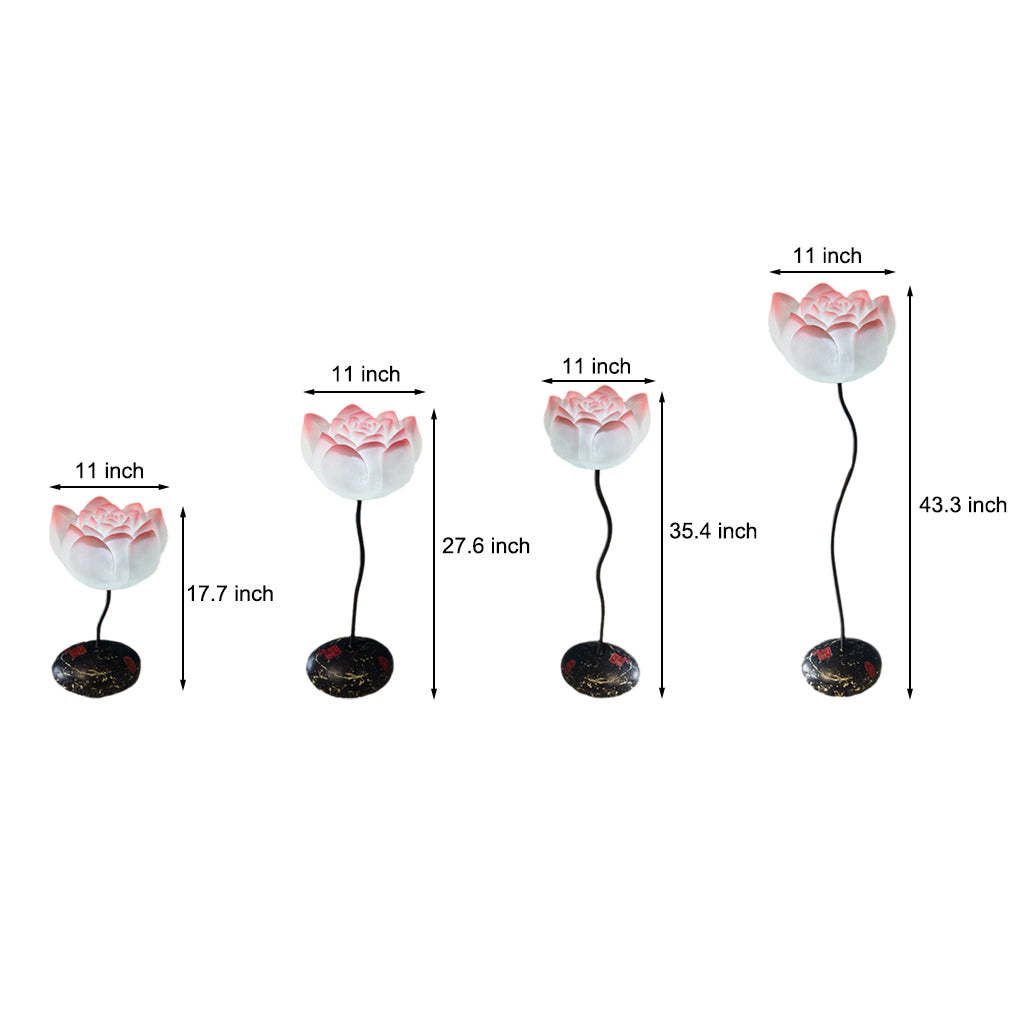 Short Fancy Lotus Aesthetic LED Flower Floor Lamp