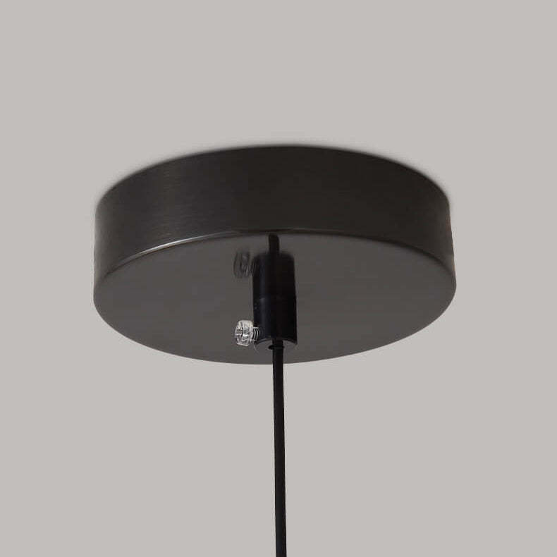 Nordic Brass Spherical Glass Strip LED Pendant Light