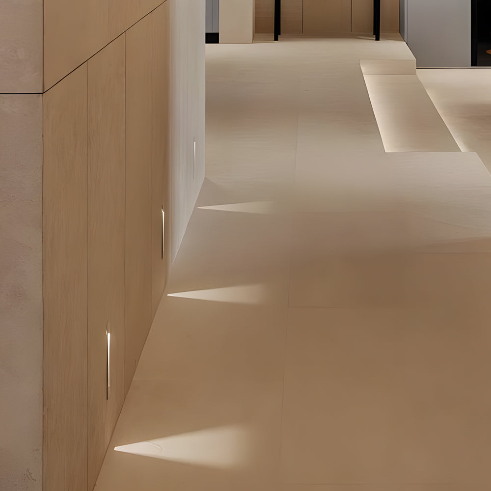 Vertical Motion Sensor LED Stair Light Wall Recessed Contemporary Lighting For Indoor and Outdoor Steps-Lighom