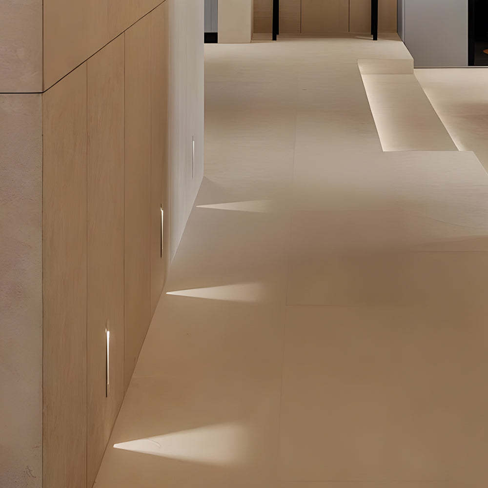 Vertical Motion Sensor LED Stair Light Wall Recessed Contemporary Lighting For Indoor and Outdoor Steps-Lighom